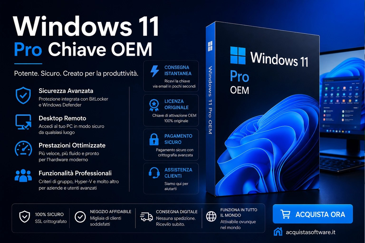 Acquista Windows 11 Pro OEM Key