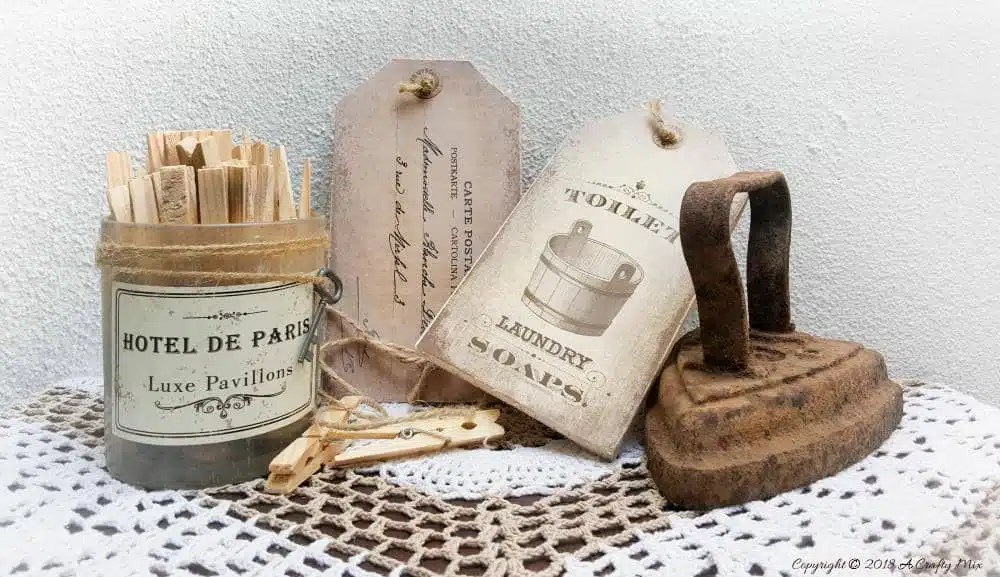 a crafty mix you ll love these oversized vintage tags free printables a crafty mix