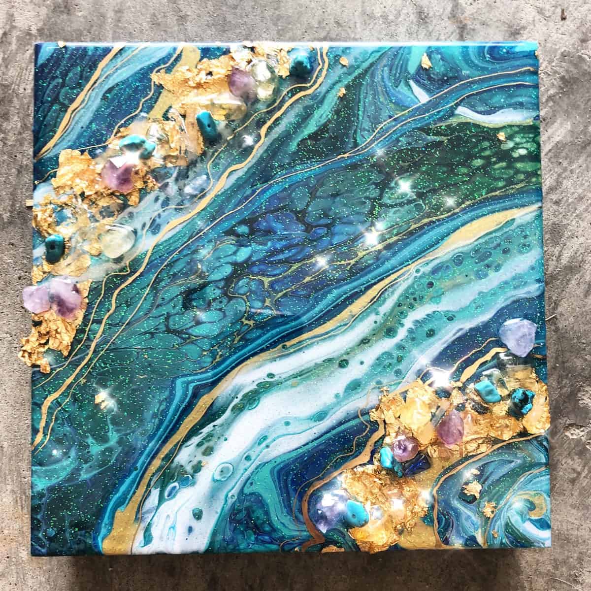 Turn Any Acrylic Pour Into a Geode