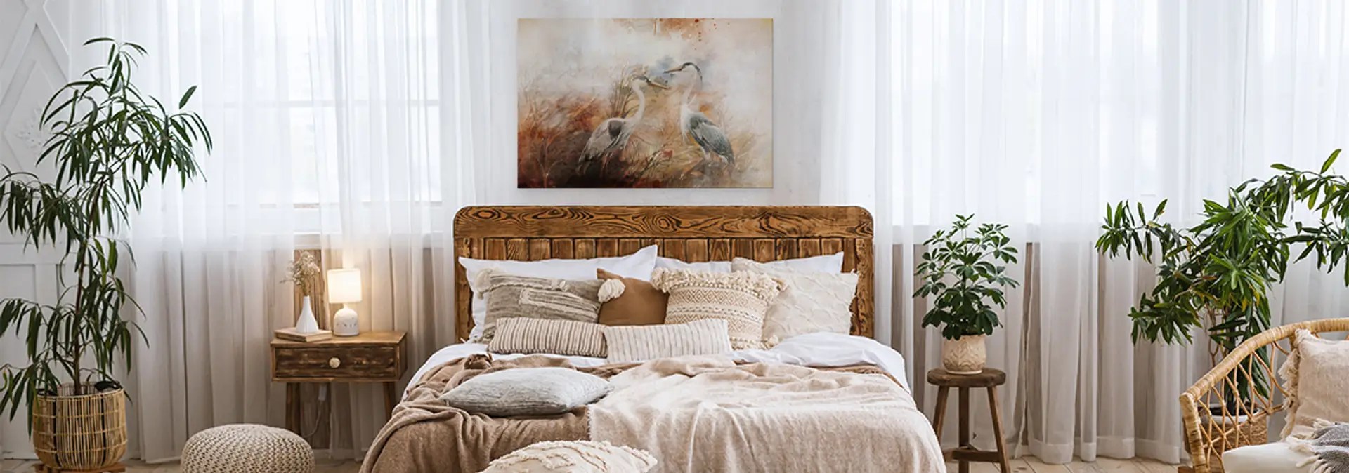 Style boho, style boho intérieur, appartement, salon, chambre et