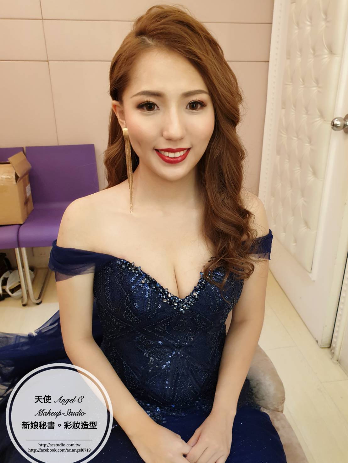 新娘秘書 婚宴造型 浪漫大波浪 送客造型 婚紗 禮服 長髮造型 新秘推薦