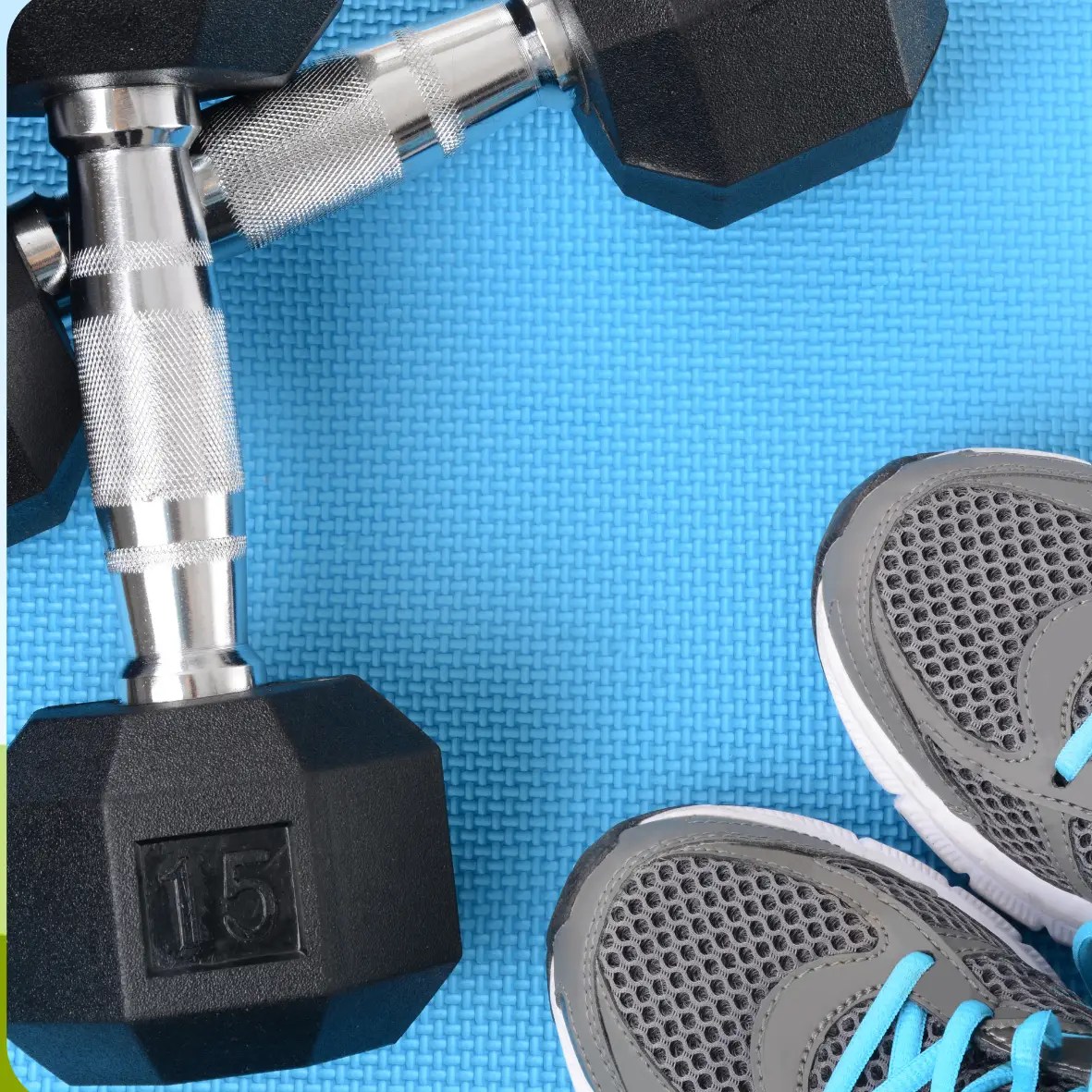 La photo représente du matériel de fitness