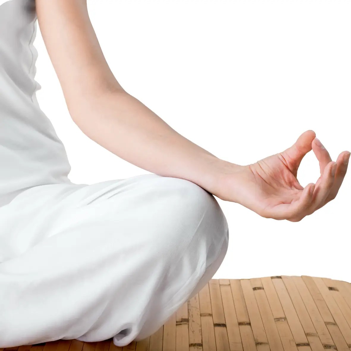 Une personne faisant du yoga