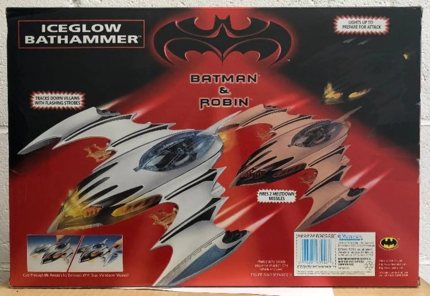 Batman & Robin Movie Ice Glow Bathammer Vehicle (MISB) - Action Toys