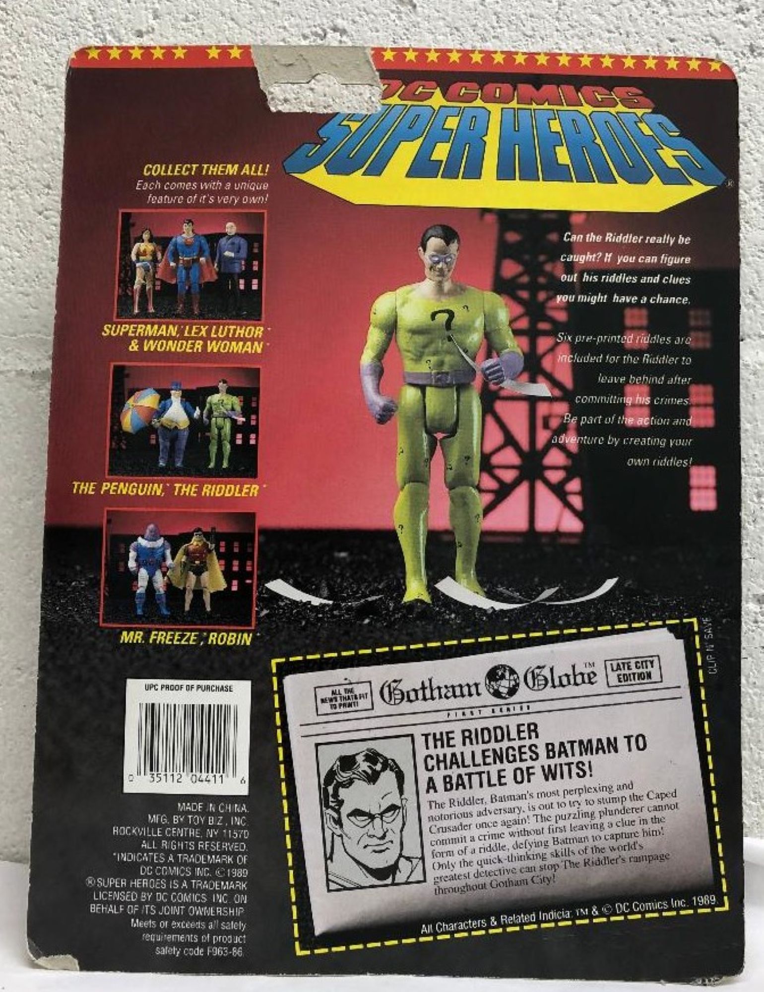 DC Superheroes By Toybiz - The Riddler (MOC) - Action Toys