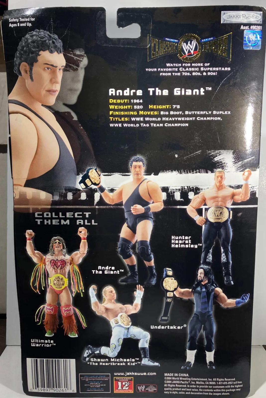WWF Classic Superstar Series1 Andre the Giant With Belt Jakks MISP
