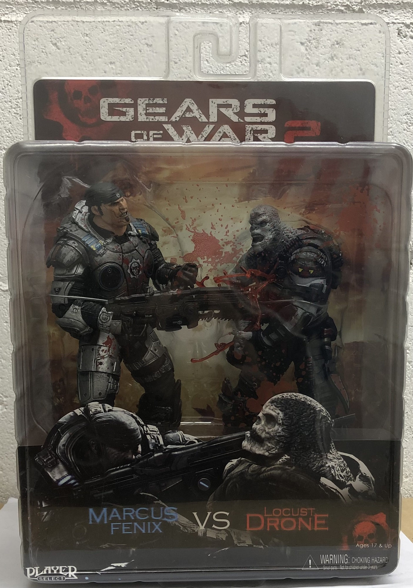 INV OUT NECA Gears of War 2 - Marcus Fenix Vs Locust Drone 2-Pack 
