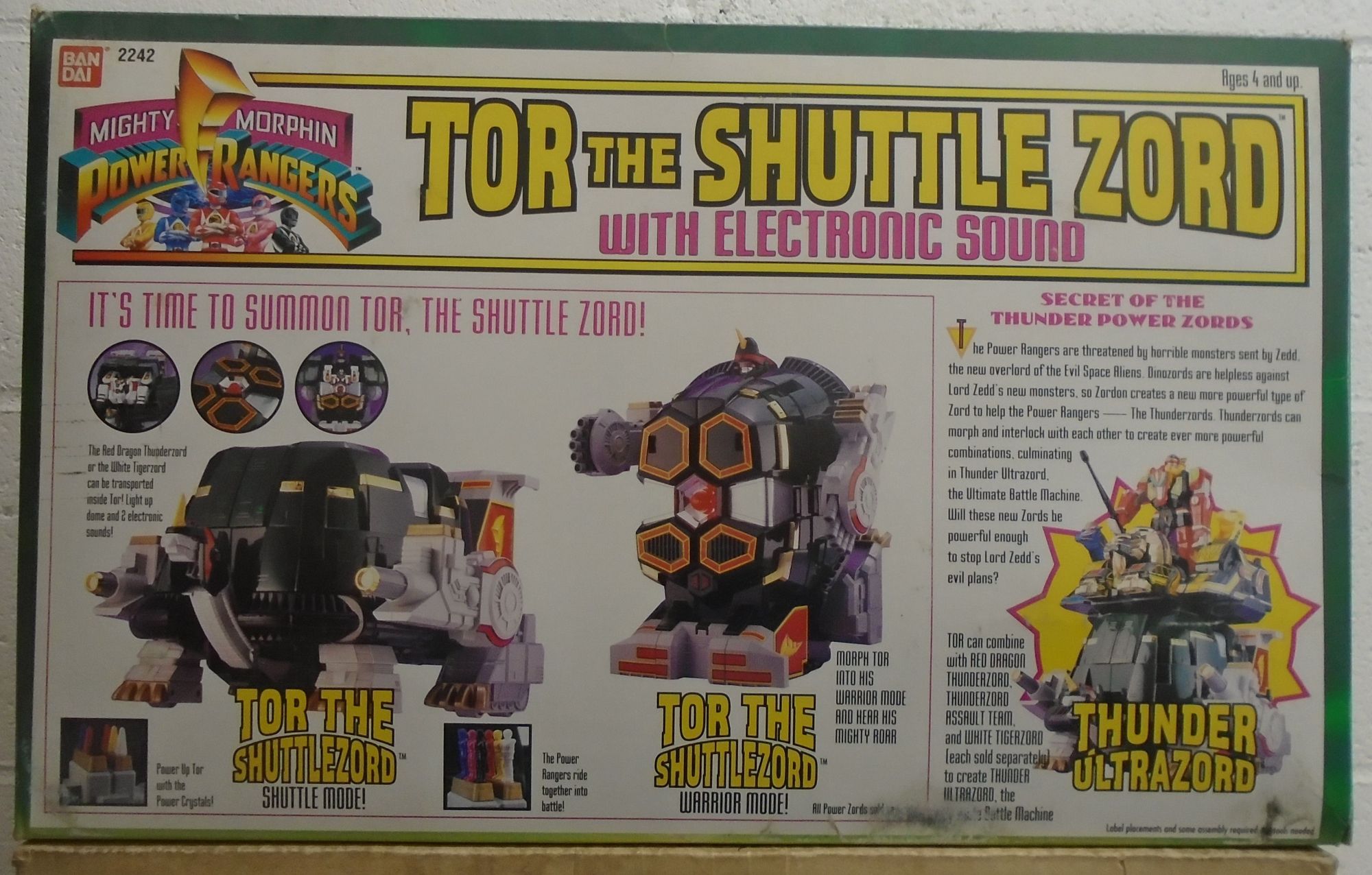 Mighty Morphin Power Rangers MMPR - Tor The Shuttle Zord (MIB