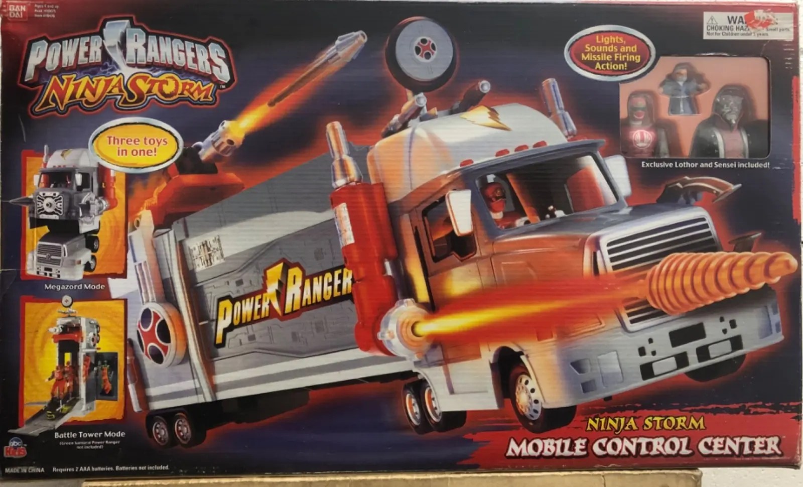 Power Rangers Ninja Storm Mobile Control Center With Lothor