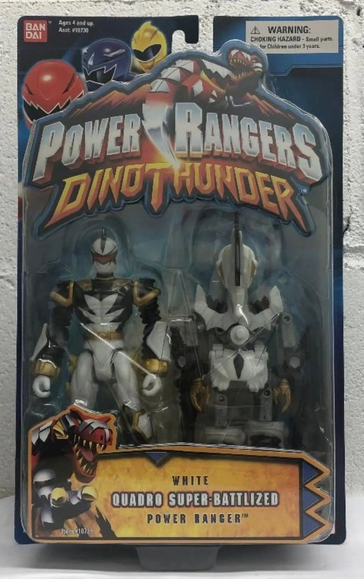 Power Rangers Dino Thunder Quadro Super-Battlized White Ranger
