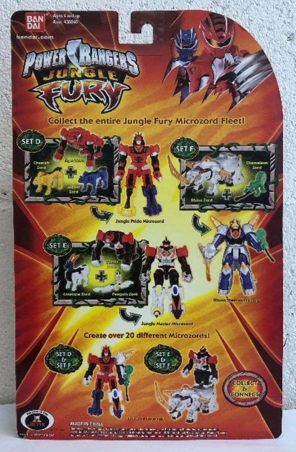OUT OF STOCK Power Rangers Jungle Fury Micro Set D Jungle Pride