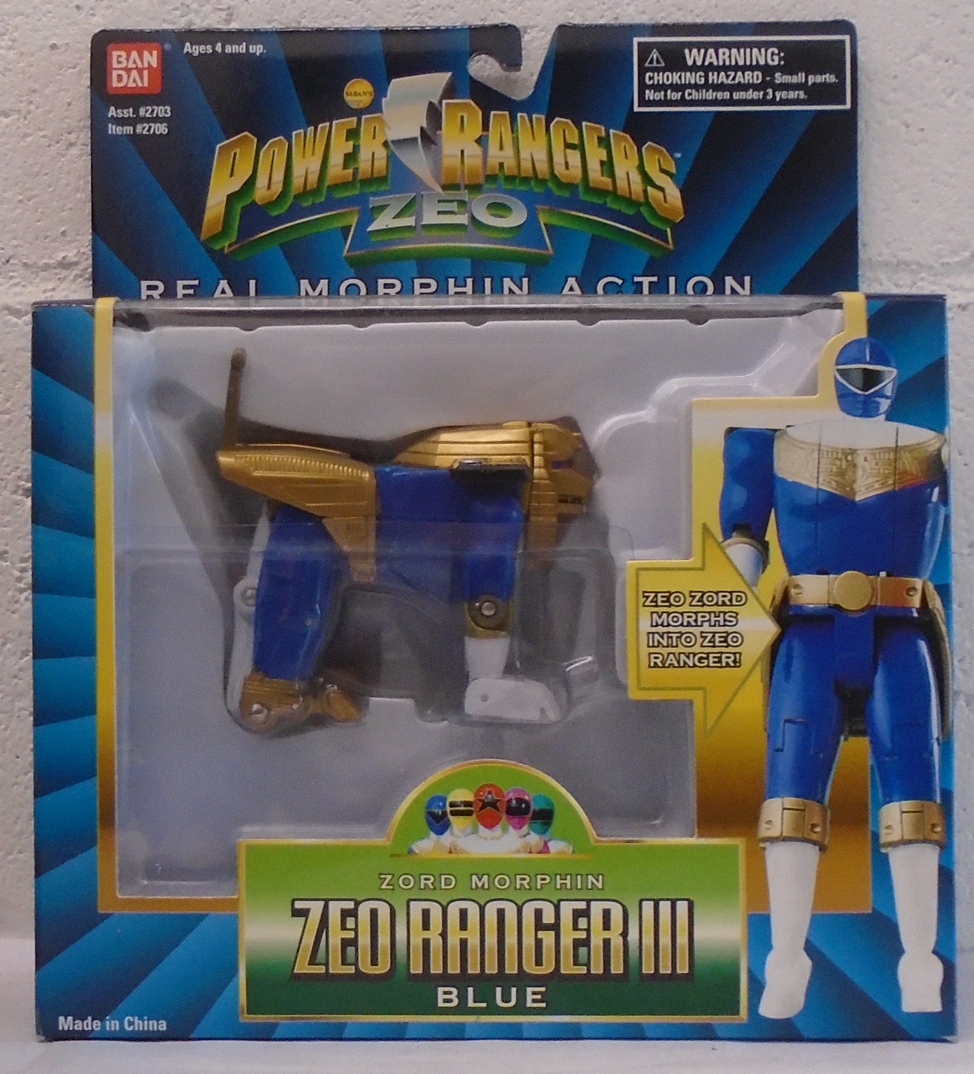 Power Rangers Zeo - Set Of 3 Zord Morphin Rangers (MISB) - Action Toys