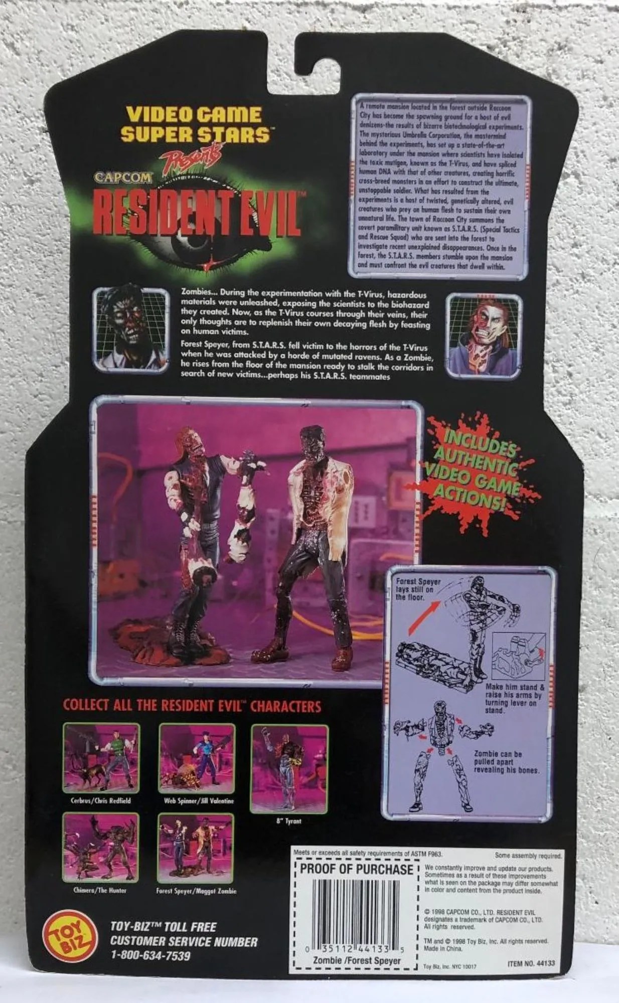 Resident Evil Video Game Forest Speyer & Maggot Zombie Action