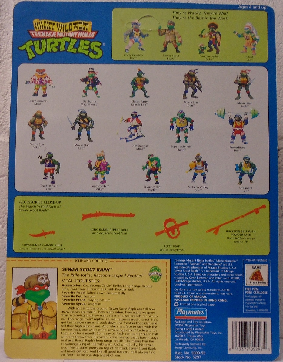 Teenage Mutant Ninja Turtles Wacky Wild West - Sewer Scout Raphael