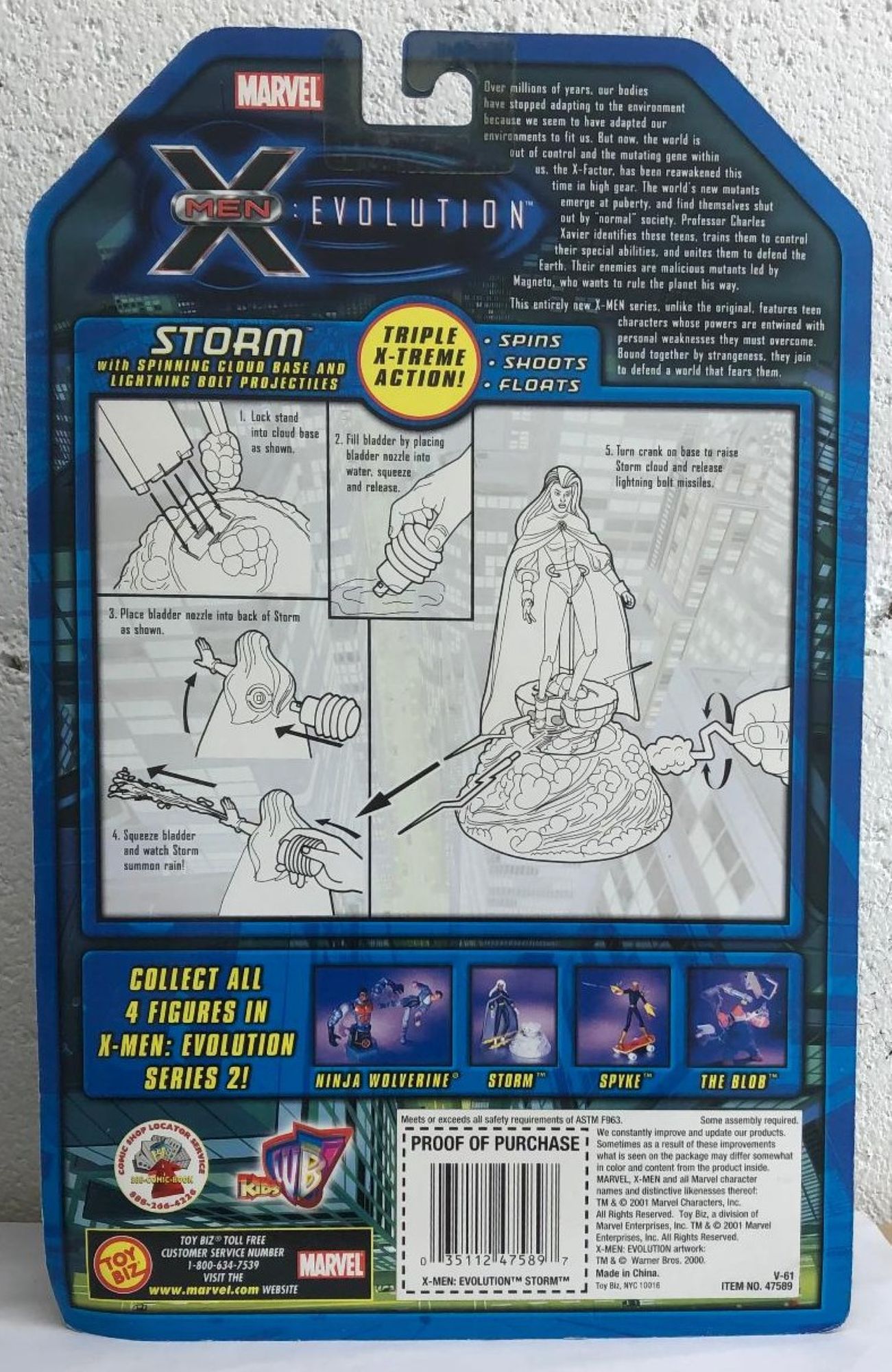 X-Men Evolution Series 2 Storm Action Figure (MOC) - Action Toys