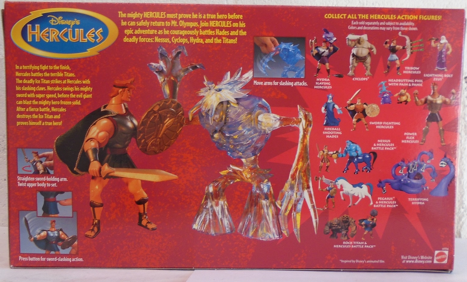 Disney's Hercules & Ice Titan Battle Pack Figures Mattel (MISB