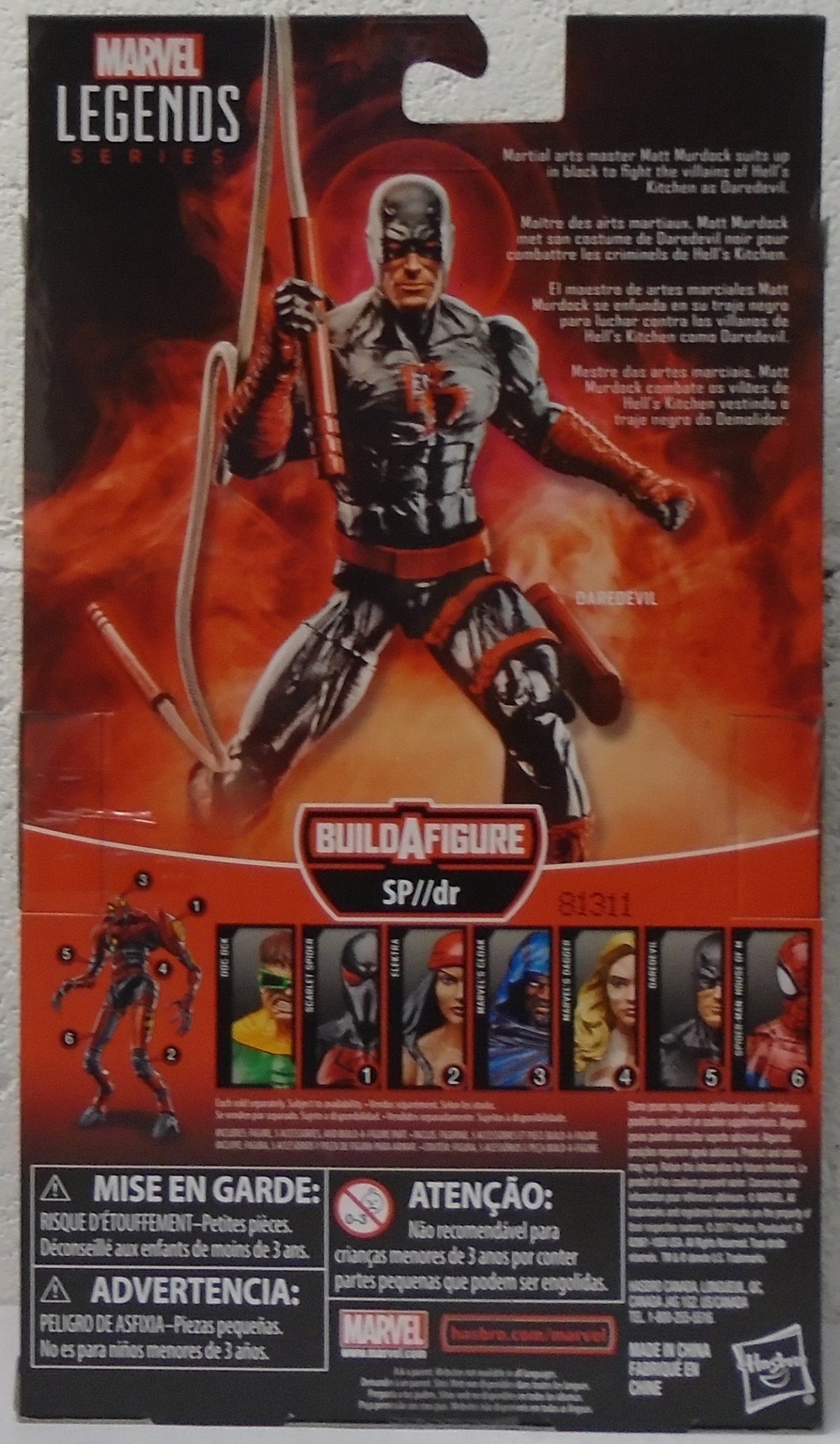 OUT OF STOCK Hasbro Marvel Legends SP//dr BAF Series - Daredevil