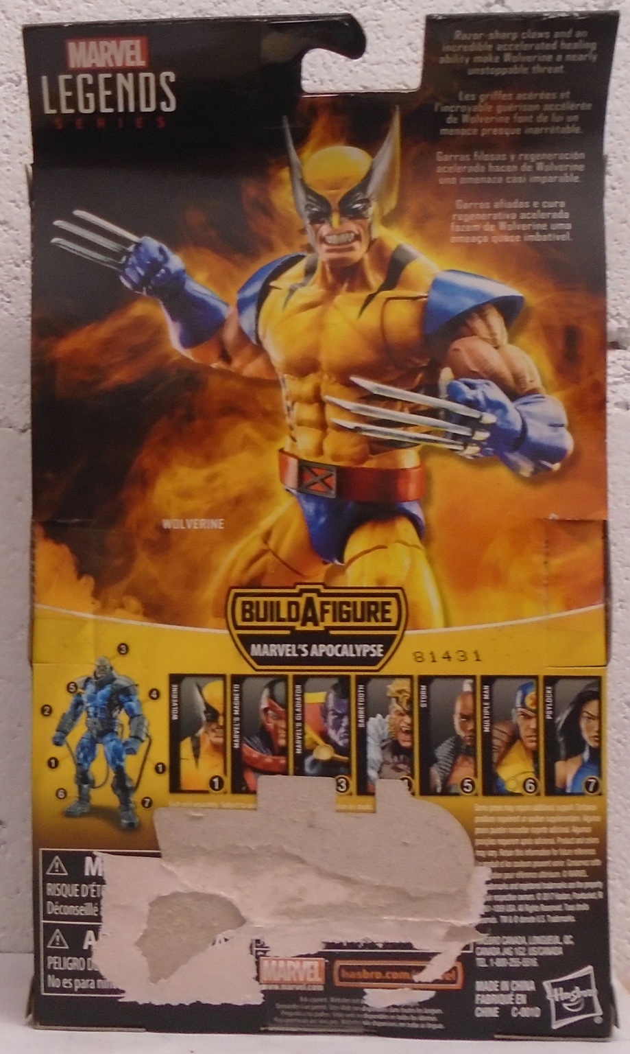 Hasbro Marvel Legends “Apocalypse” BAF X-Men Series – Wolverine