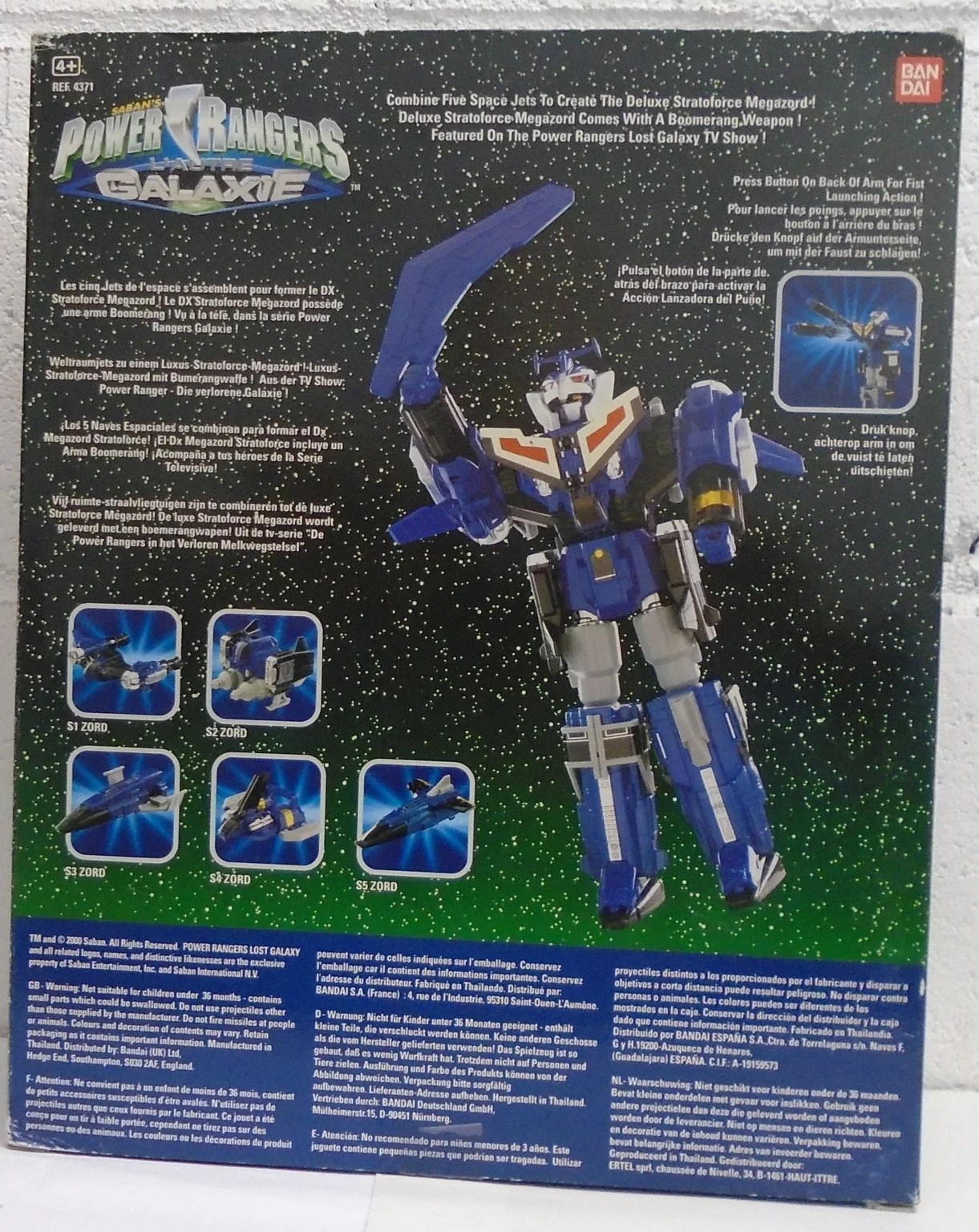 Power Rangers Lost Galaxy - Deluxe Stratoforce Megazord (MIB