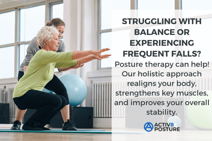 posture therapy can help decrease fall risk