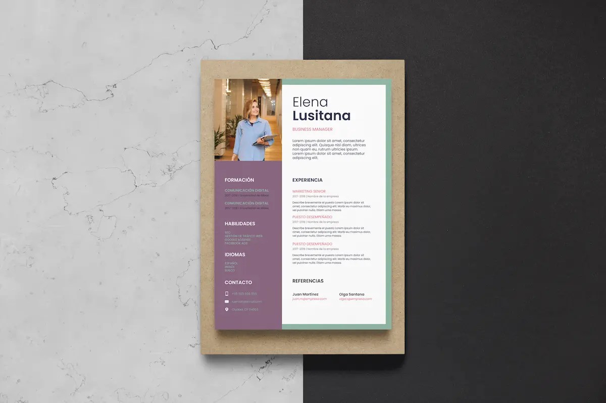 Su diseño minimalista y moderno harán que . 40 Top Plantillas De Curriculum Vitae Gratis Activacv