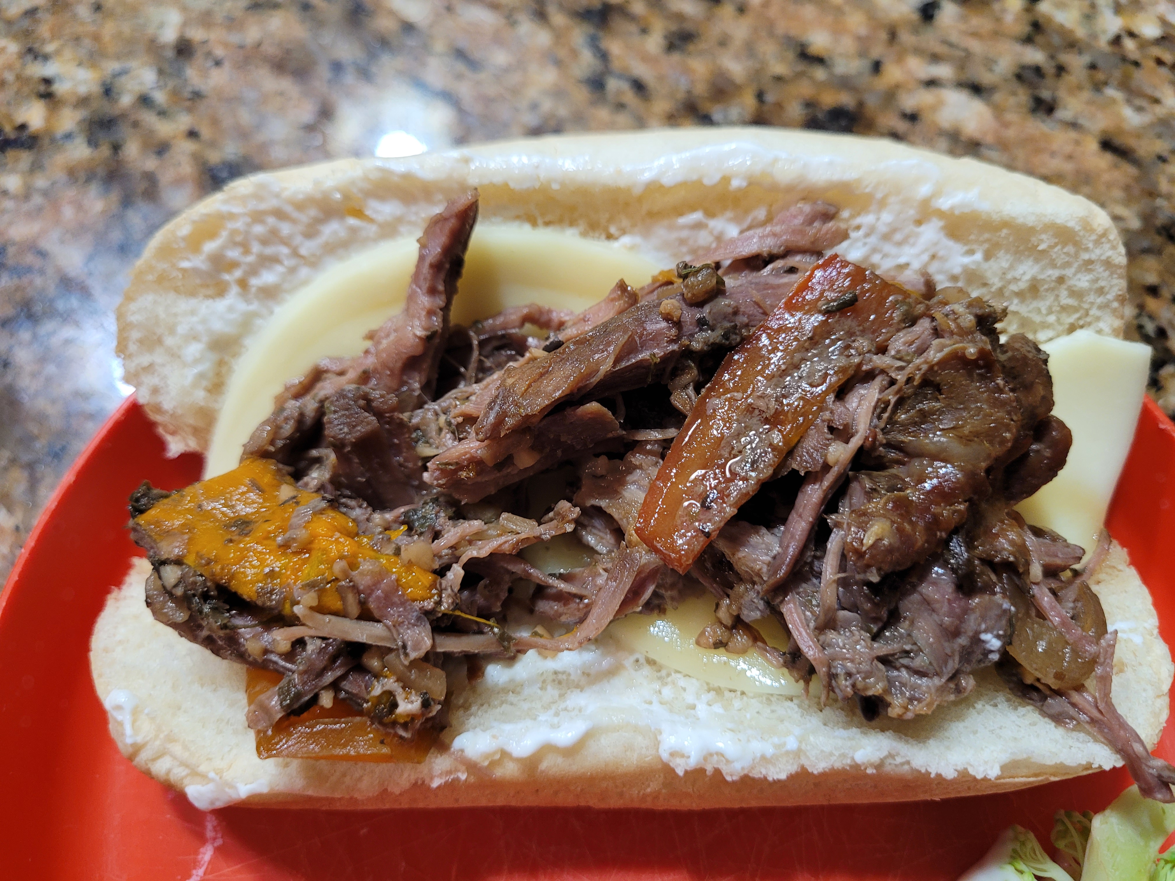 Italian Beef Sandwich with Garlic Aioli