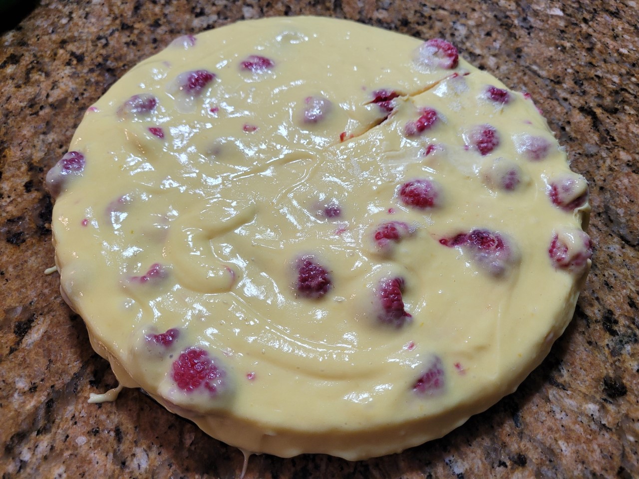 Lemonade Raspberry Freezer Pie