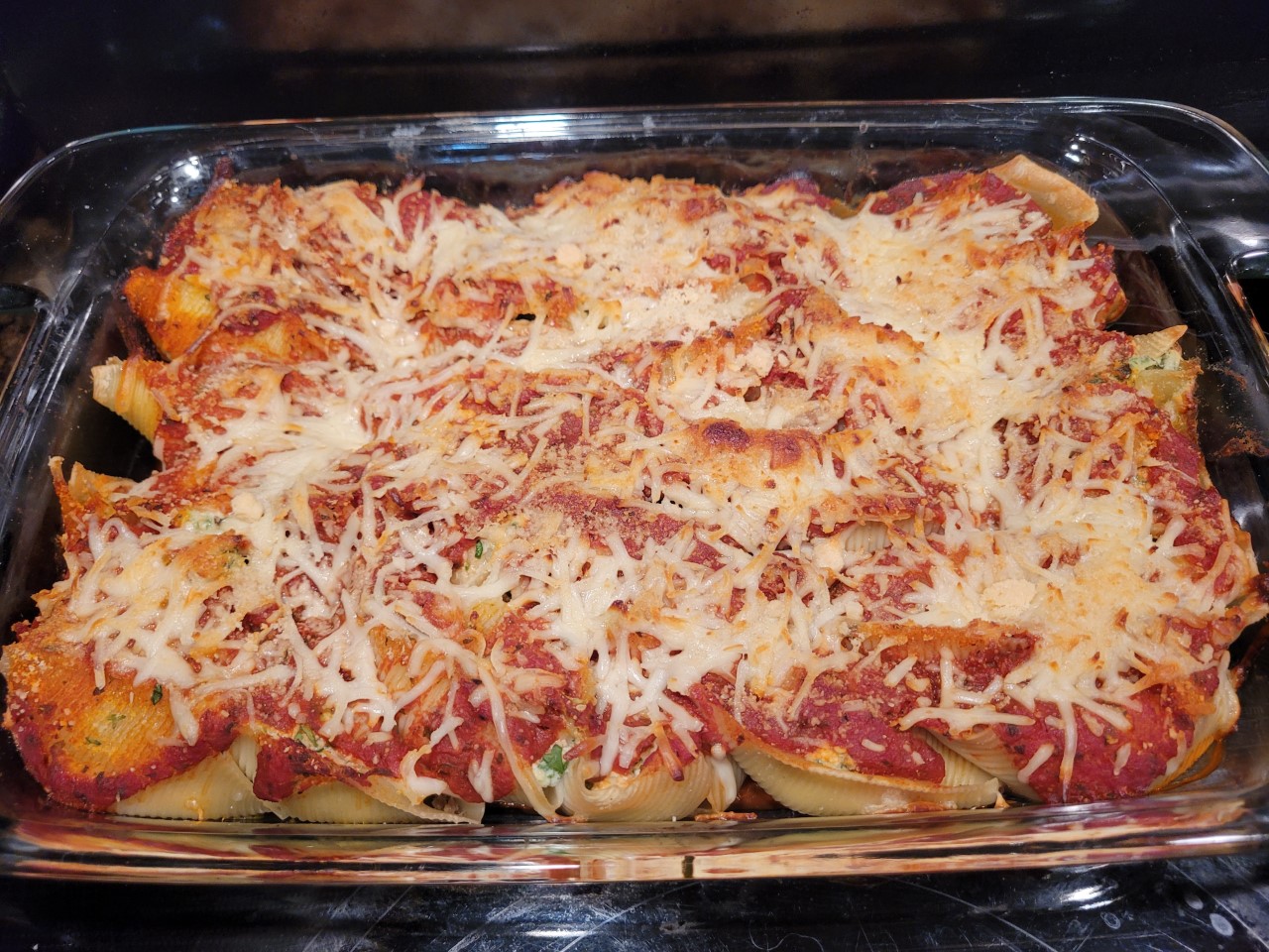 Stuffed Shells with Meatballs and Basil Spinach Ricotta