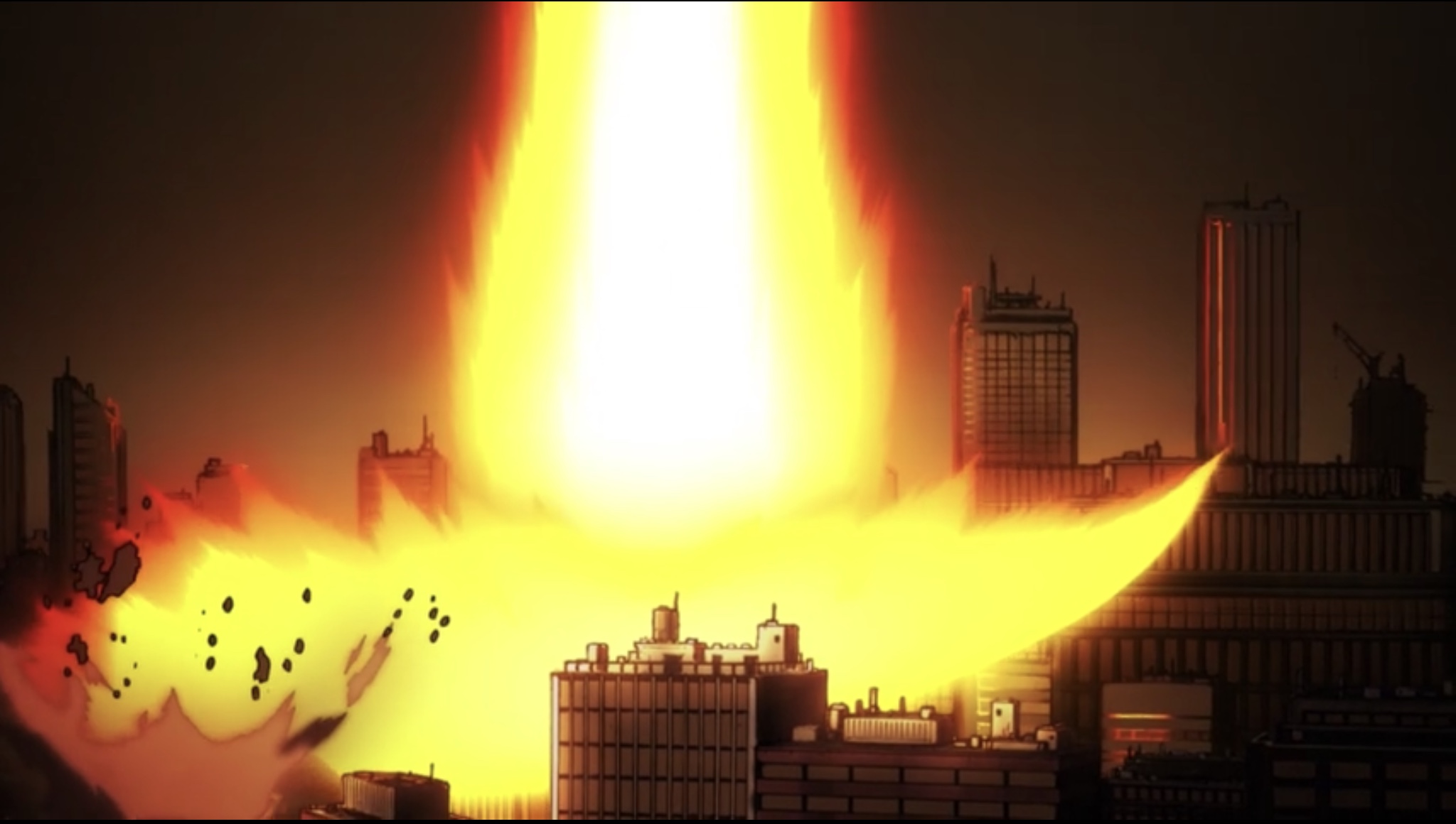 Explosion in body representing haemorrhagic shock