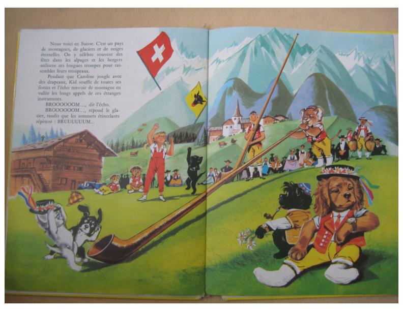 Le Voyage de Caroline - 絵本 LES VACANCES DE Caroline 1958 - 外国の古くてかわいい絵本たち つい
