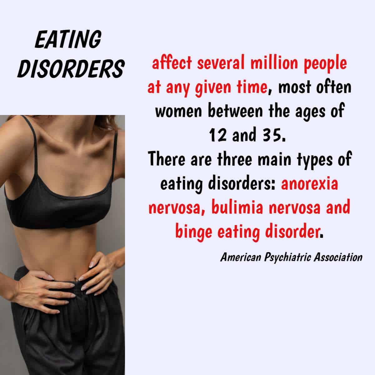 Eating Disorders are Serious Conditions