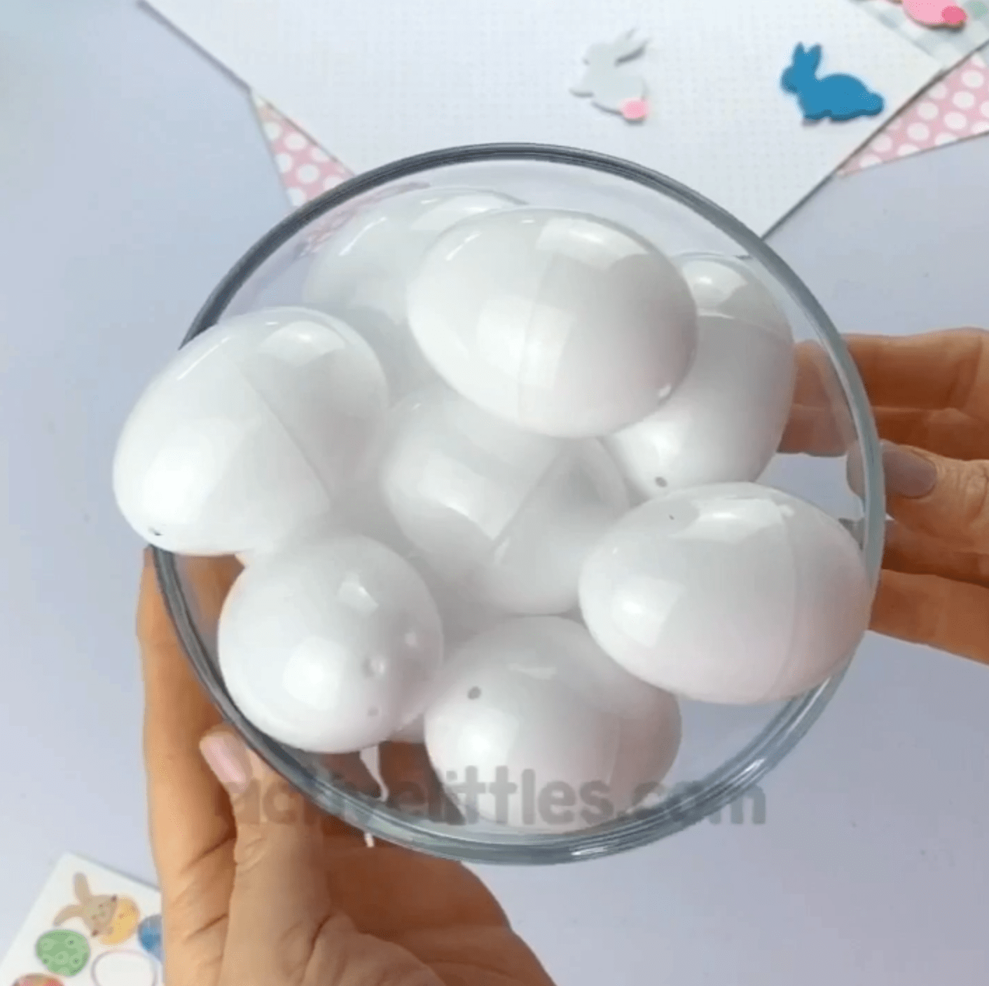 Easy plastic easter eggs crafts for kids