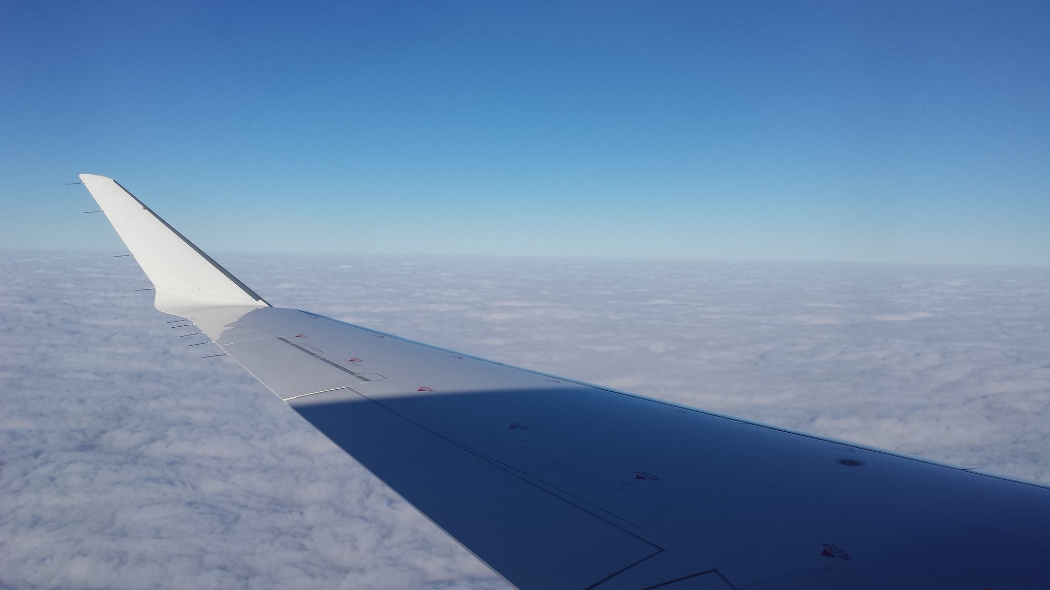 Clouds from plane