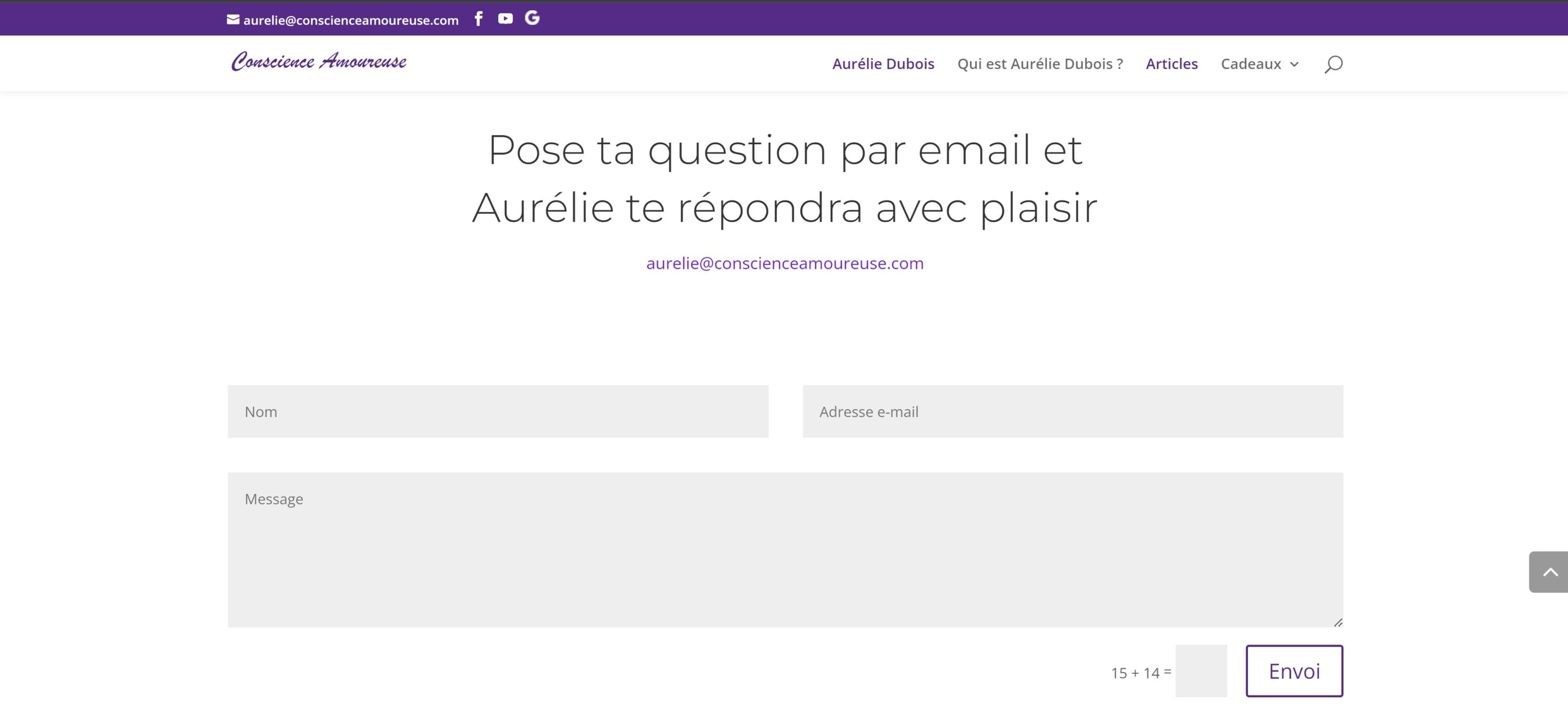Refonte-ConscienceAmoureuse.com-performances-SEO-securite-ACTOPIX-site-internet