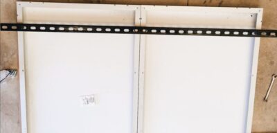 unistrut crossbar on solar panels