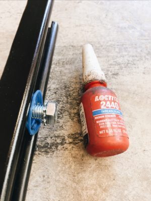 unistrut roof rack blue loctite