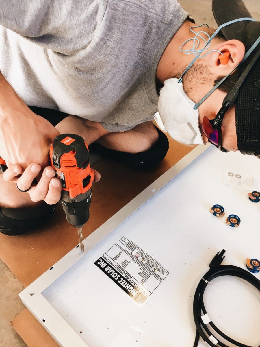 van unistrut solar panel roof rack