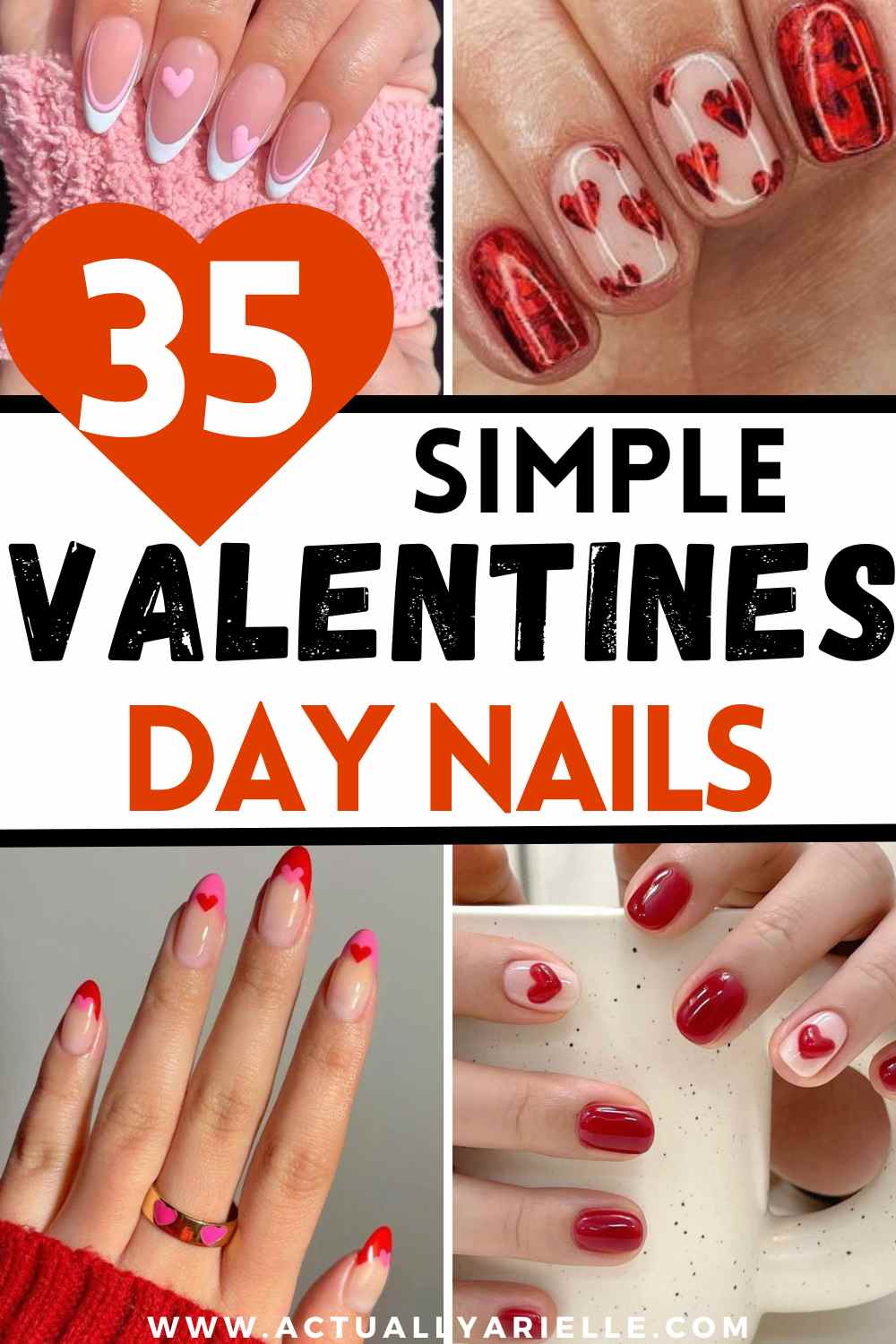 35 simple valentine's nails that are so easy to do!