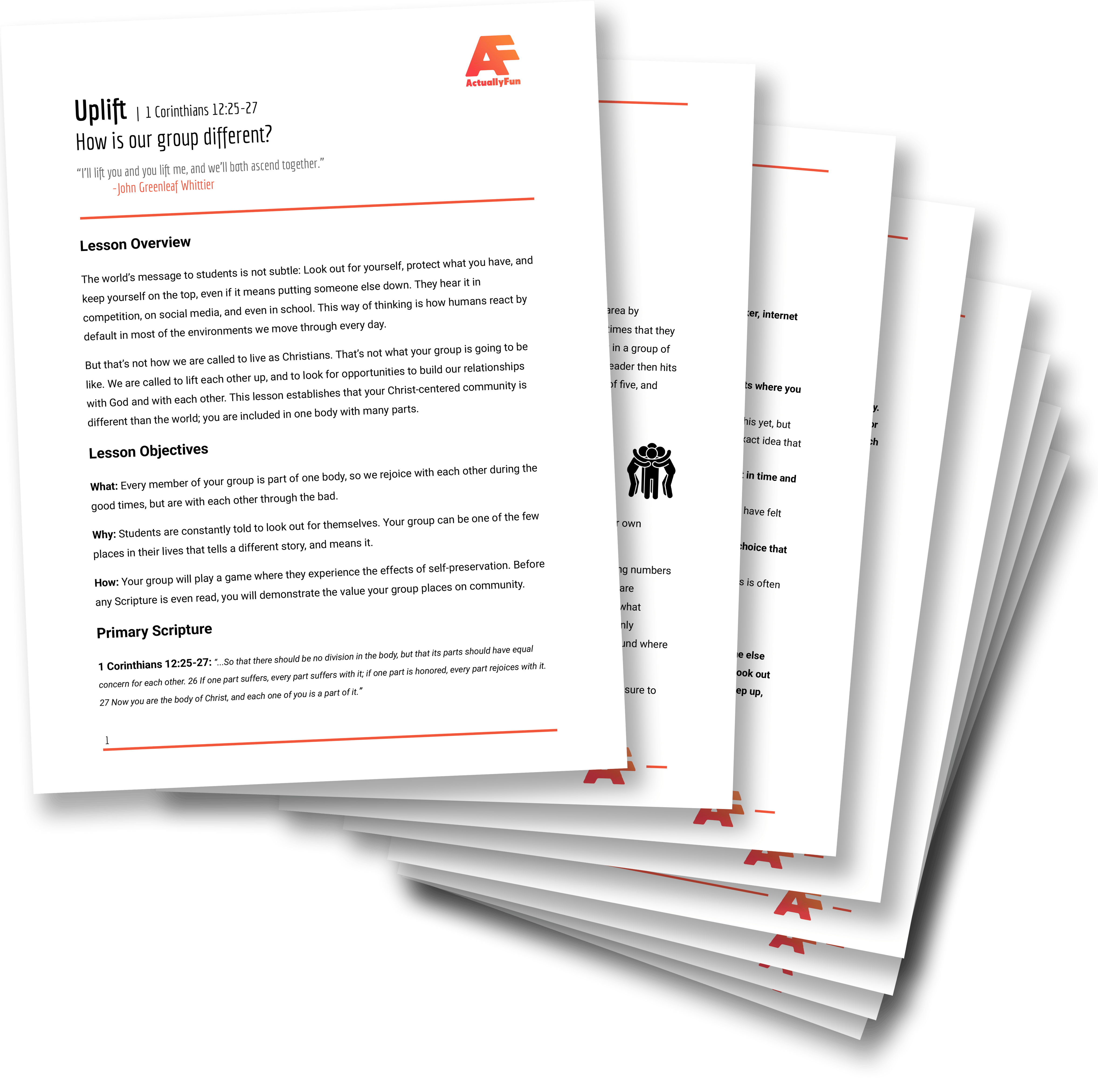Complete free youth group lesson plan.