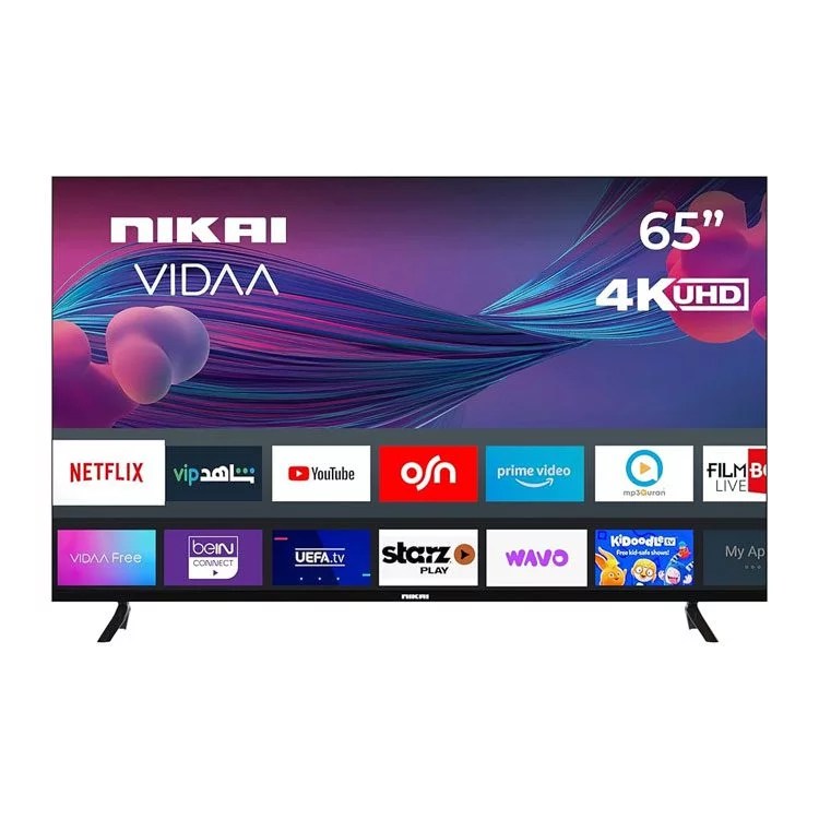 شاشة نيكاي 65 بوصة – UHD65SLED4 NIKAI 65″TV, UHD SMART 4K