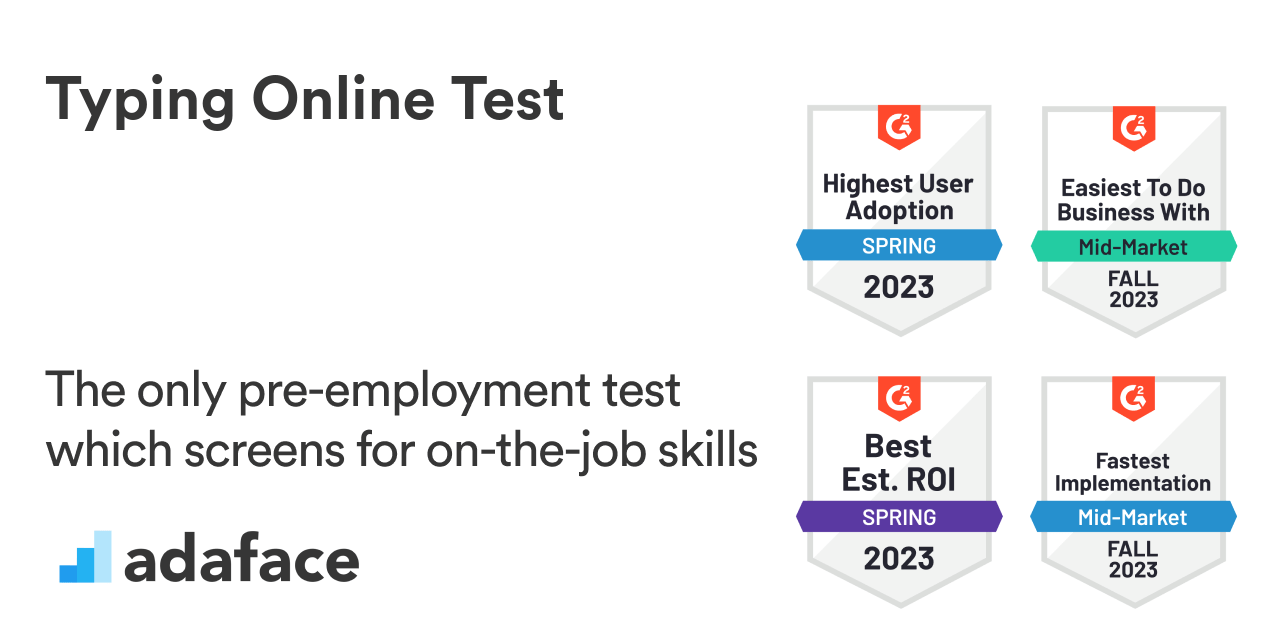 Pre Employment Typing Test Adaface (2022)
