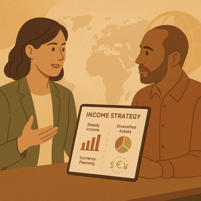 Expat financial advisor for income generating investments