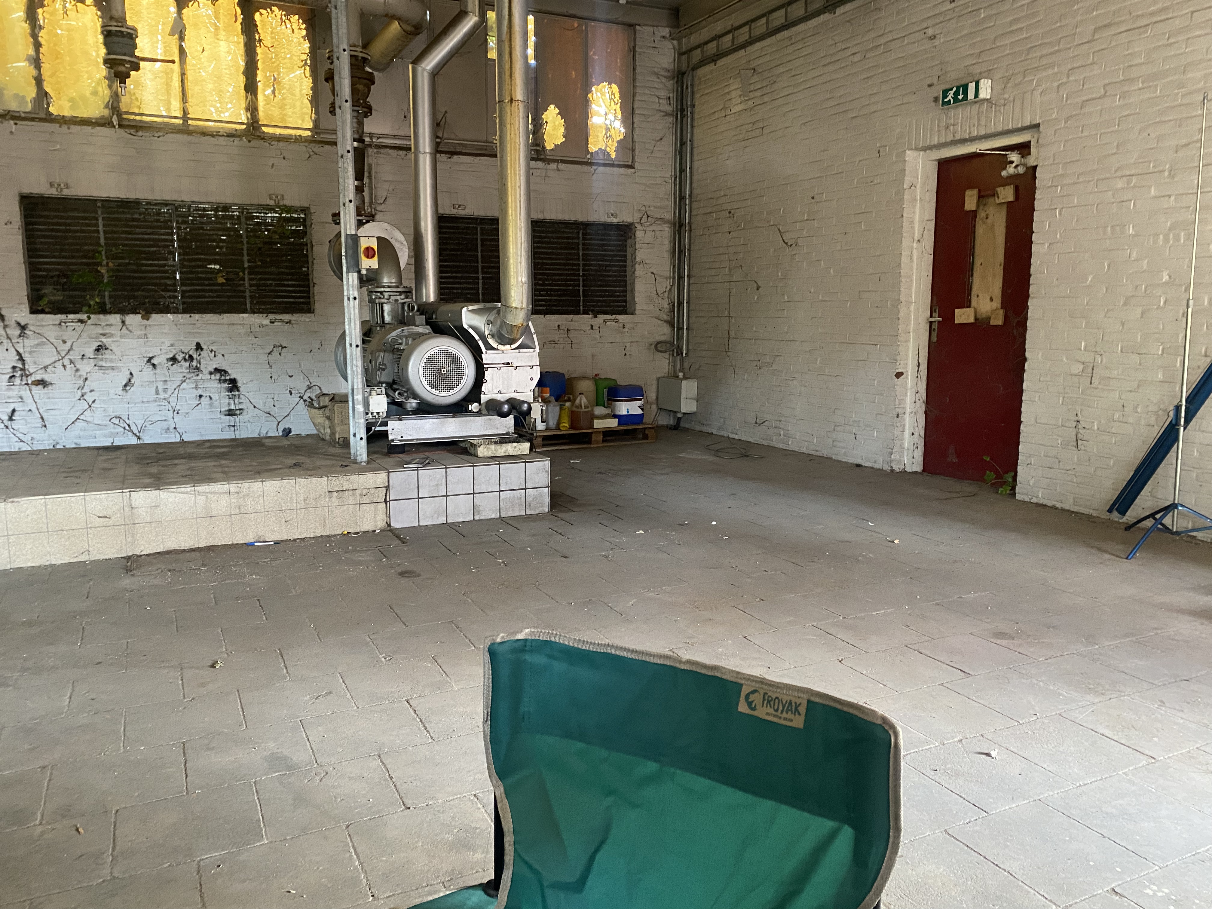 Artists Adam Moore and Lotte Van Gelder facilitating curating with site with Destination Unknown 2023 artist&nbsp;Ratri Notosudirdjo&nbsp;© Adam Moore.
