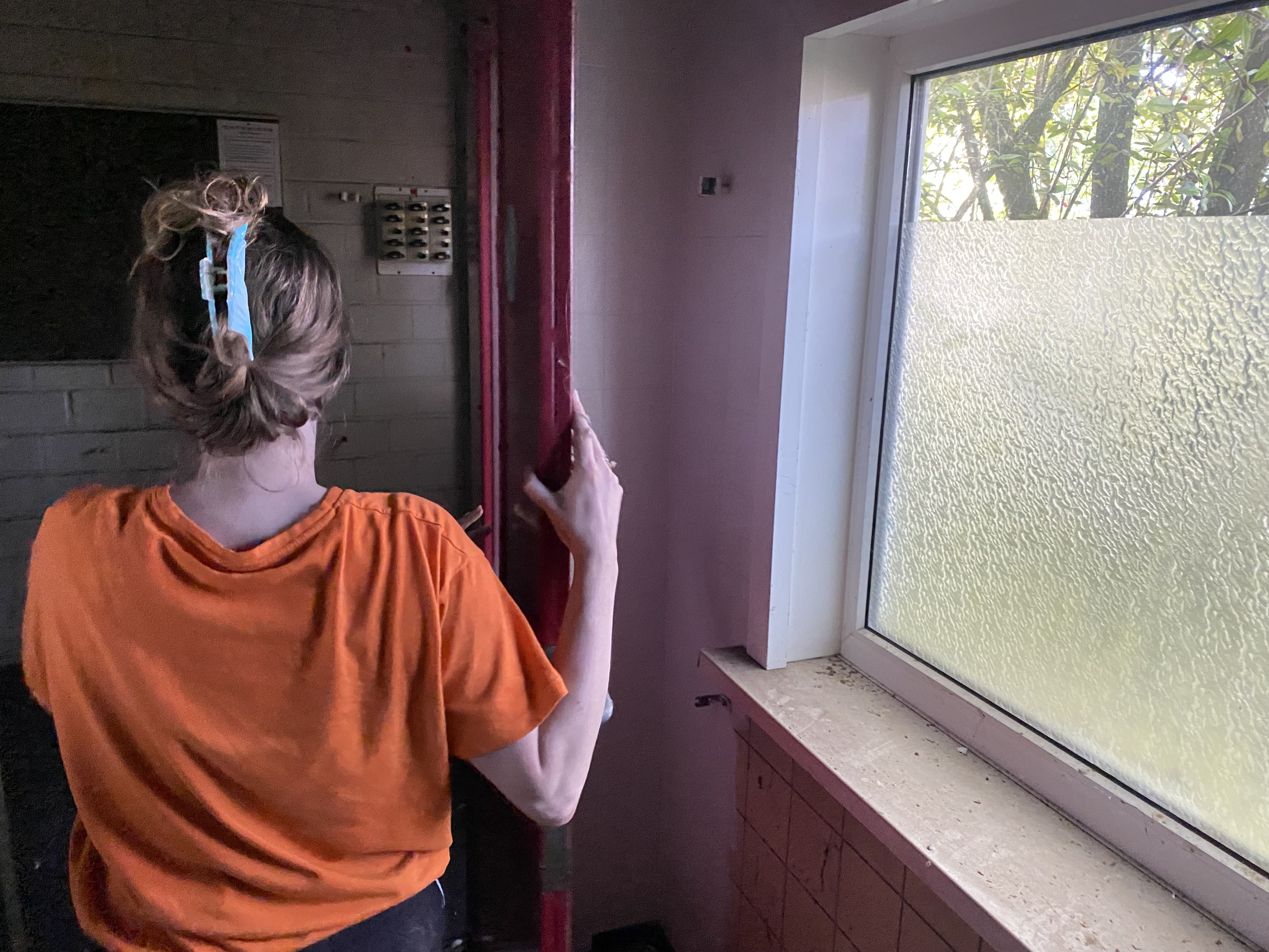 Artists Adam Moore and Lotte Van Gelder facilitating curating and performing with site with Destination Unknown 2023 artist Lola Schot © Adam Moore.