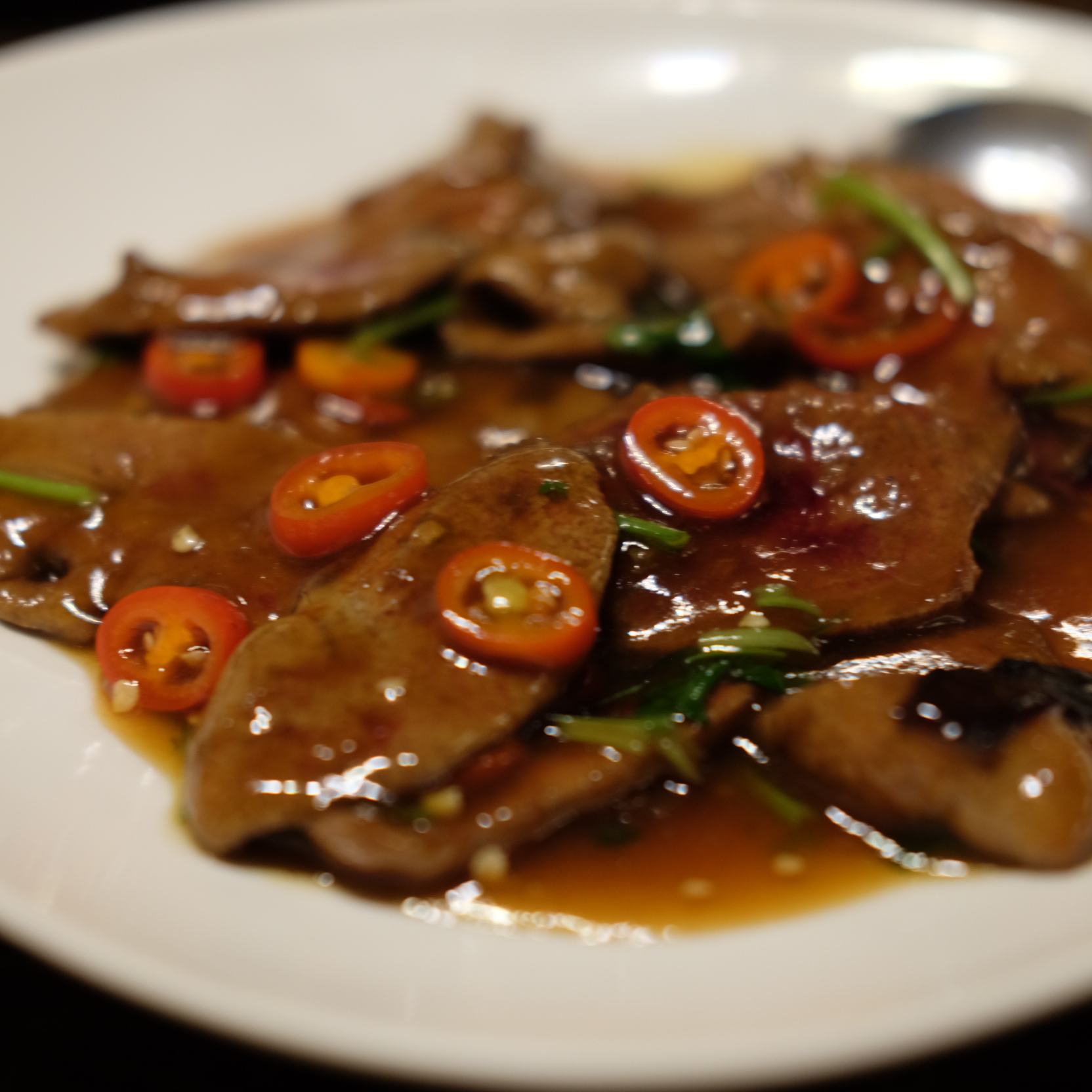 ตับผัดพริกสไตล์ไต้หวัน