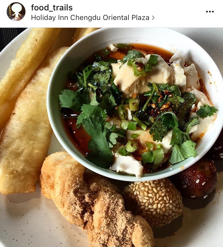 อาหารเช้าที่ holiday inn chengdu