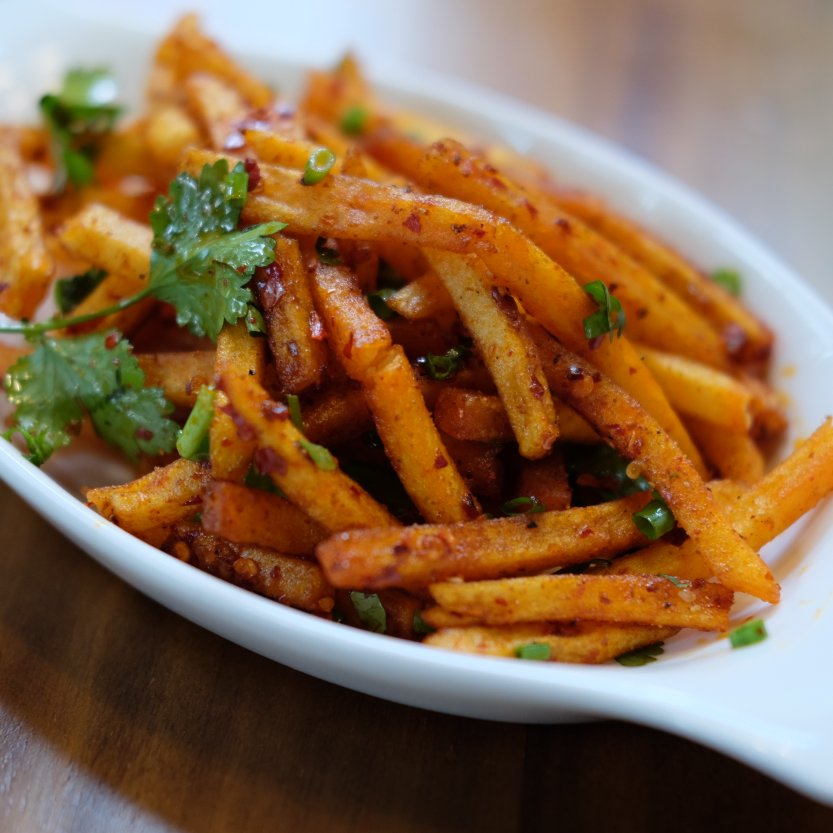 อันนี้ฟรายส์คลุกพริกเสฉวน