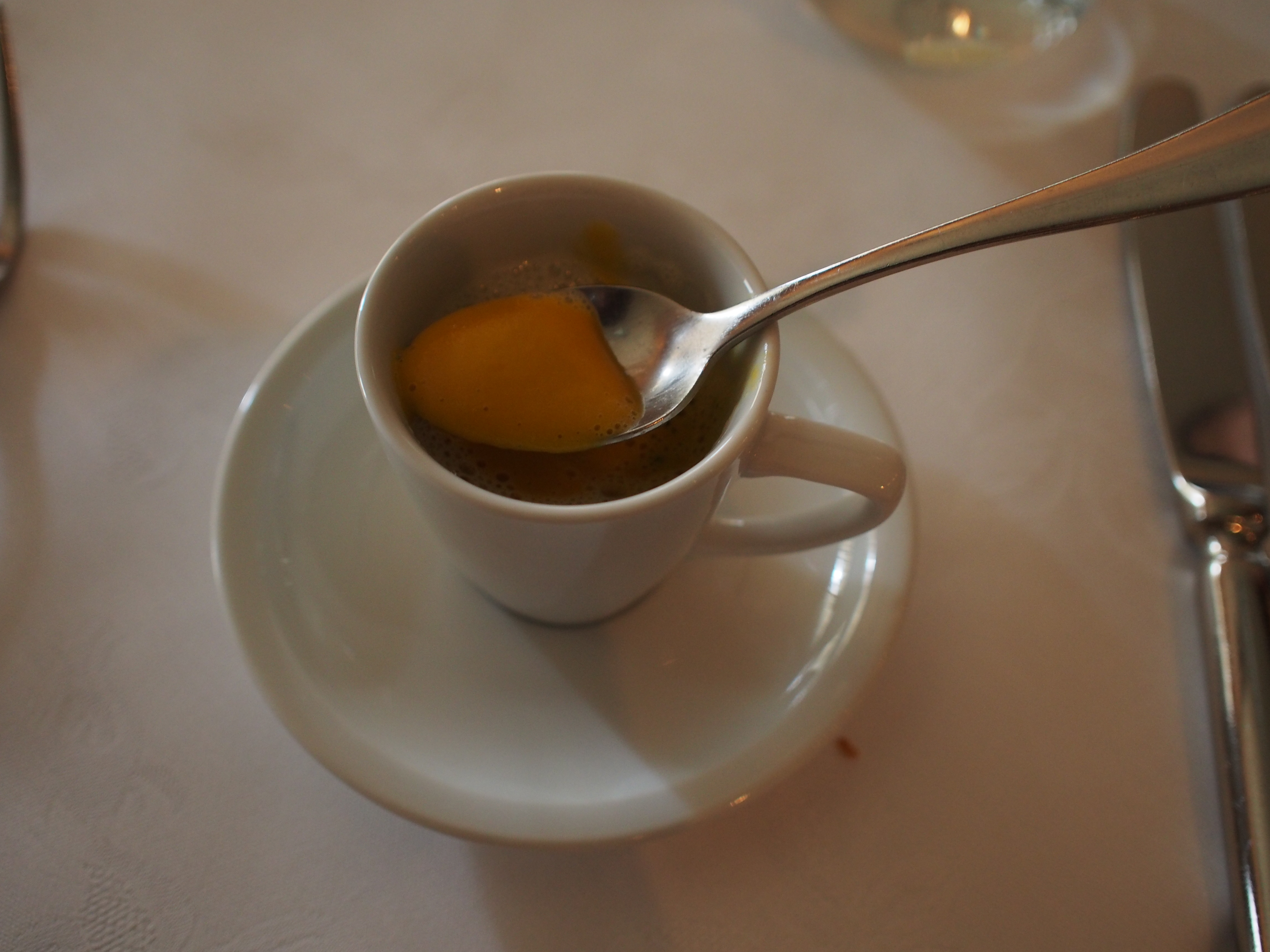 Carrot Veloute with Ginger Foam