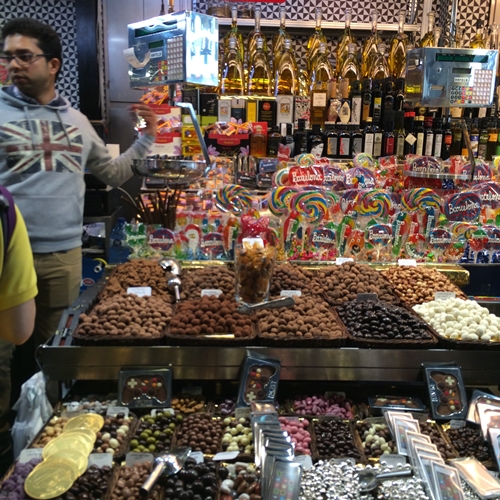 ตลาด La Boqueria บาร์เซโลน่า สเปน