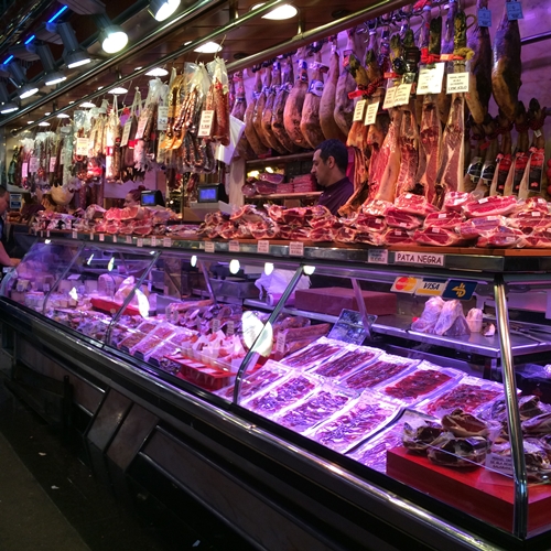 ตลาด La Boqueria บาร์เซโลน่า สเปน